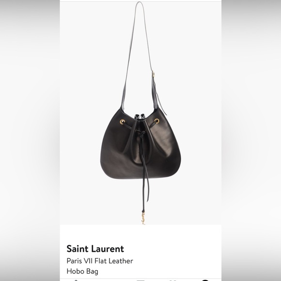 Elegant Black Leather Shoulder Bag - Picture 1 of 4